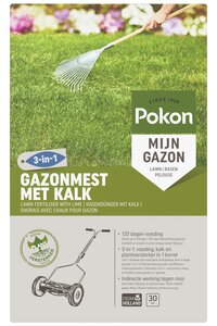 Pokon Gazonmest met Kalk - 2kg voor 30m²