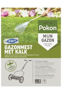 Pokon Gazonmest met Kalk 1kg voor 15m² - afbeelding 1