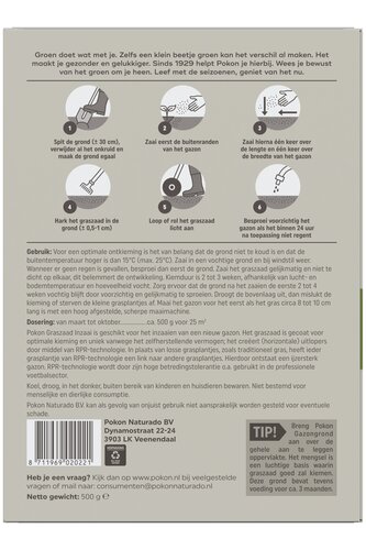 Pokon Graszaad Inzaai 500gr - afbeelding 2
