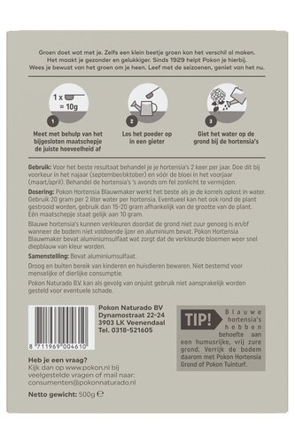 Pokon Hortensia Blauwmaker 500g - afbeelding 2