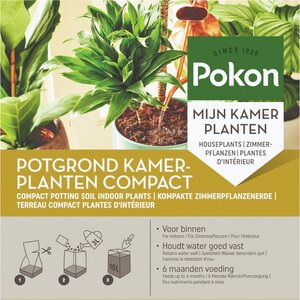 Pokon Kokos Potgrond Kamerplanten Compact 10L OP=OP - afbeelding 1