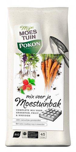 Pokon Bio Mix voor je Moestuinbak 45L