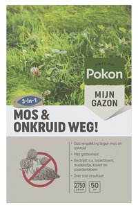 Pokon Mos en Onkruid Weg! 3-in-1 voor 50m² - afbeelding 1