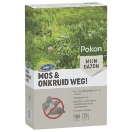Pokon Mos en Onkruid Weg! 3-in-1 voor 25m² OP=OP - afbeelding 1