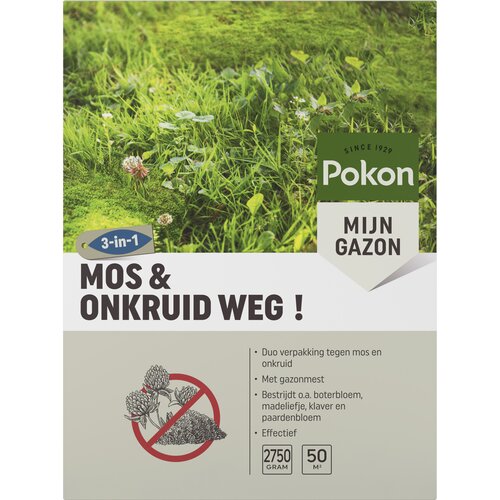 Pokon Mos en Onkruid Weg! 3-in-1 voor 50mВ  - afbeelding 1