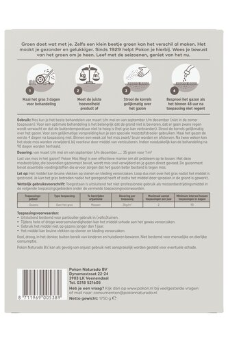 Pokon Mos Weg! 1,75kg voor 50mВ  - afbeelding 3