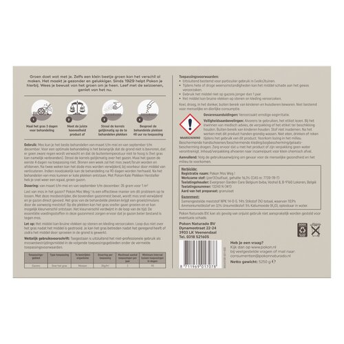 Pokon Mos Weg! 5,25kg voor 150m² OP=OP - afbeelding 2