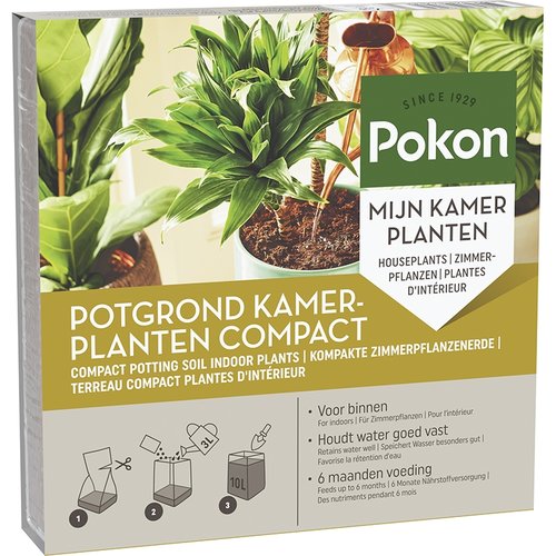 Pokon Kokos Potgrond Kamerplanten Compact 10L - afbeelding 2