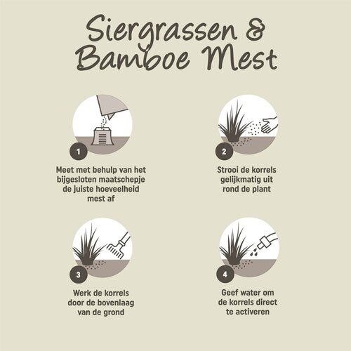 Pokon Siergrassen & Bamboe Mest - 1kg - afbeelding 3