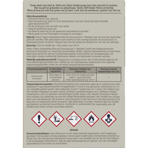 Pokon Tegen Hardnekkig Onkruid Concentraat Weedex 100ml - afbeelding 2