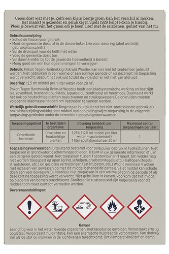 Pokon Tegen Hardnekkig Onkruid Concentraat 100ml Weedex - afbeelding 2