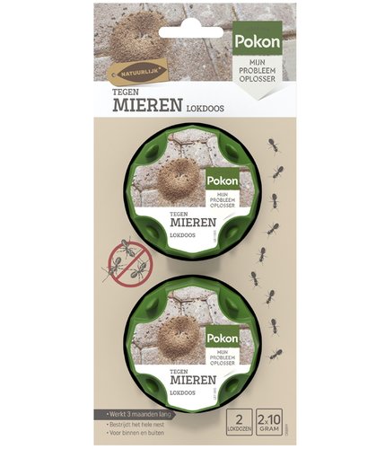 Pokon Tegen Mieren Mier-Ex Lokdoos 2 stuks - afbeelding 1