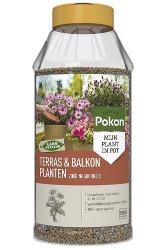 Pokon Terras & Balkon Planten Voedingskorrels 1800gr - afbeelding 1
