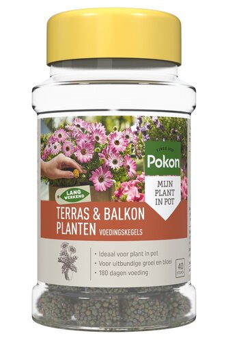 Pokon Terras & Balkon Planten Voedingskegels 40 stuks OP=OP - afbeelding 1