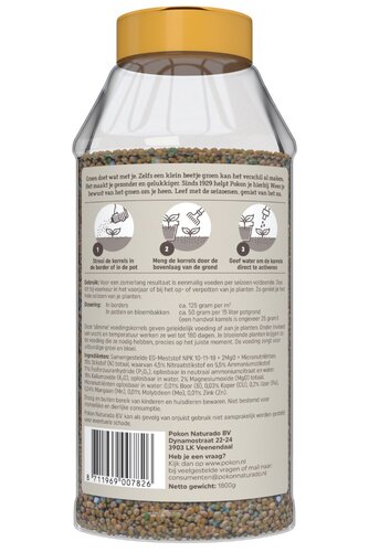 Pokon Terras & Balkon Planten Voedingskorrels 1800gr OP=OP - afbeelding 2