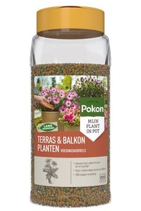 Pokon Terras & Balkon Planten Voedingskorrels 800gr OP=OP - afbeelding 1