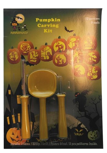 Pompoen uitsnijset 3-delig