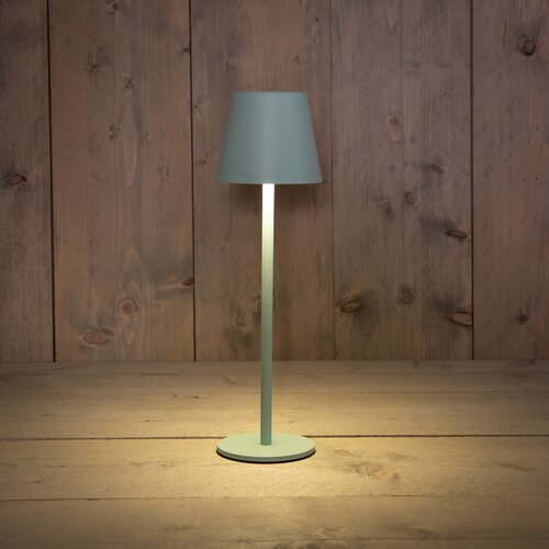 PORTABLE TAFELLAMP 11X36.5CM MAT JADE GROEN LED WARM WIT DIMBAAR - 2000MAH LI-ON