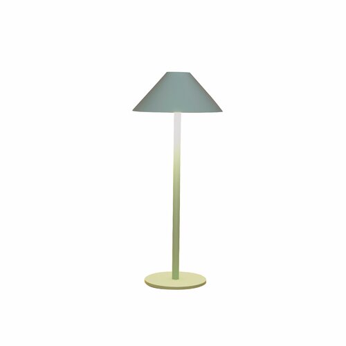 Draadloze tafellamp Jade groen LED warm wit dimbaar - H 26.5 x D 12.5 cm