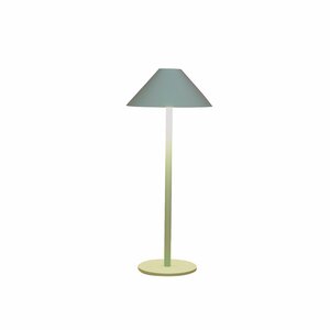 Draadloze tafellamp Jade groen LED warm wit dimbaar - H 26.5 x D 12.5 cm