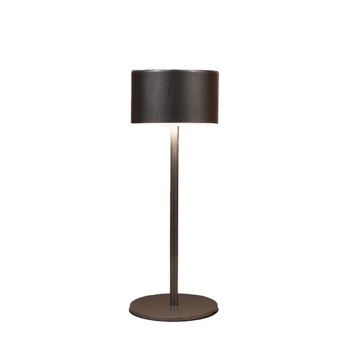 Portable tafellamp 22x8cm antraciet