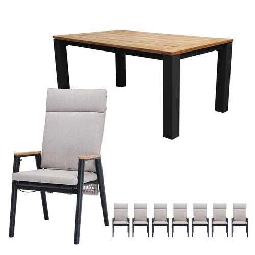 Royal Seasons Portland 4-zits tuinset met verstelbare stoelen - afbeelding 1