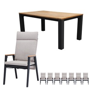 Royal Seasons Portland 4-zits tuinset met verstelbare stoelen - afbeelding 1