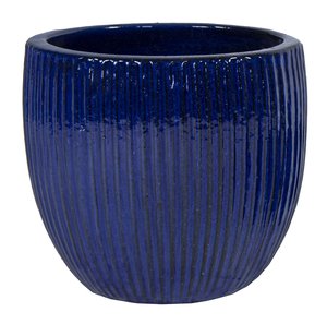 Portly Egg Rib Falling Blue - Ø 37 x H 34 cm