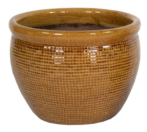 Portly Raster Honey - Ø 46 x H 35 cm