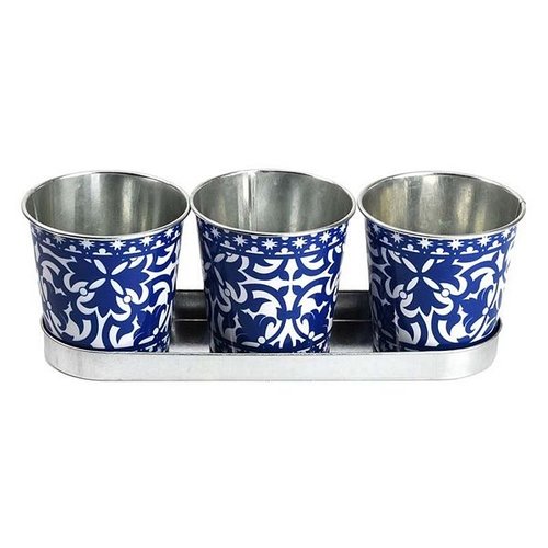 Portugese potjes op tray set/3