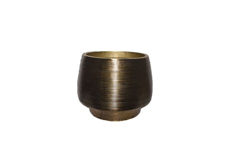 Pot alu D 36 x H 30 cm gold