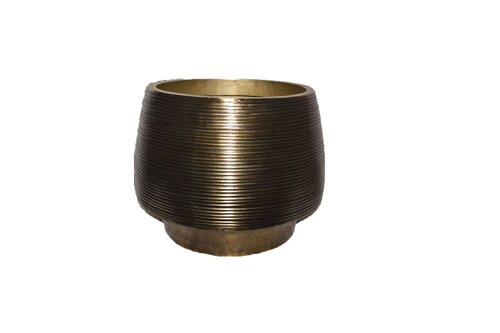 Pot alu D 48 x H 42 cm gold