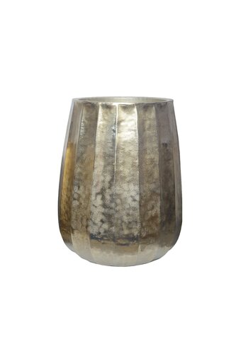 Pot alu D 55 x H 64,5 cm brush gold