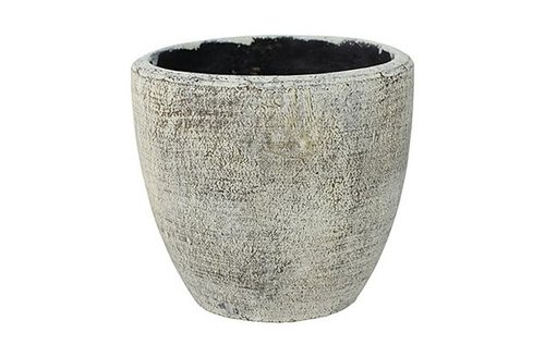 Pot Anne white earth D18 H16