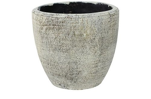 Pot Anne white earth D20 H19