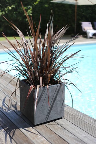 Pot Basalt Vierkant - 39,5x39,5x43,5cm Antraciet - afbeelding 2