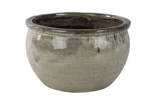 Pot Bavaria marble brown D34 H20