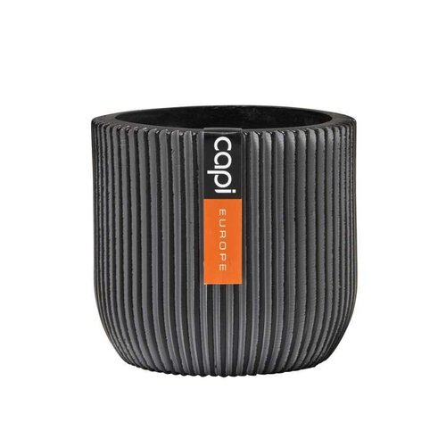 Pot bol Groove 14x13 zwart