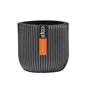 Pot bol Groove 14x13 zwart