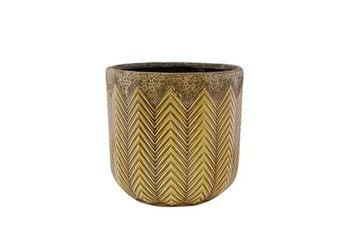 Pot Cecil okergeel D18 H17