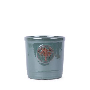 Pot cilinder country garden D 20 x H 19 cm chun copper