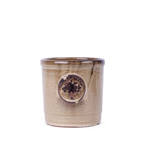 Pot cilinder country garden D 20 x H 19 cm tiger