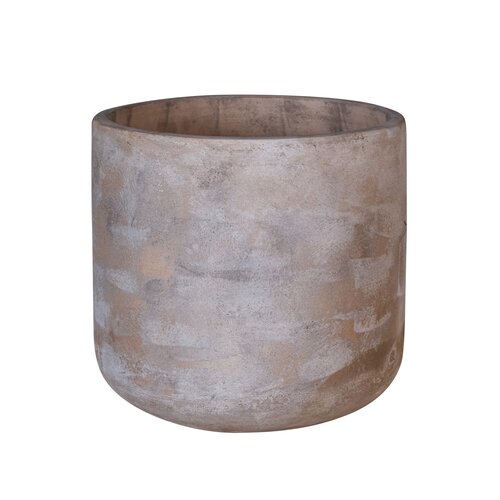 Pot cilinder D 46 x H 46 cm antique terra