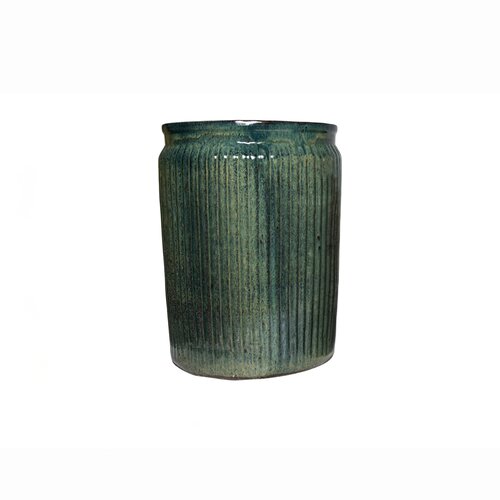 Pot cilinder rib D 55 x H 70 cm Blue/colored