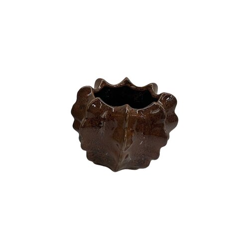 Pot - D 16 x H 12 cm chestnut