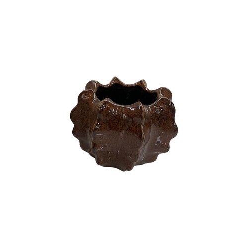 Pot - D 19 x H 14 cm chestnut