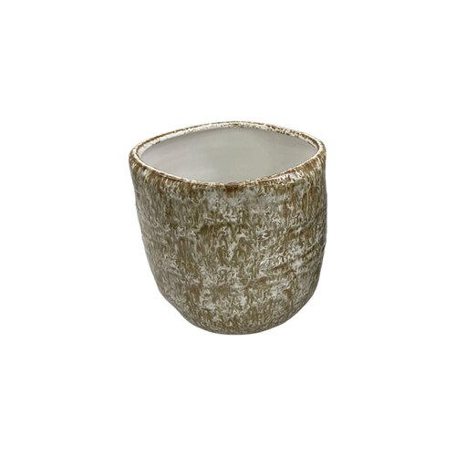 Pot - D 20 x H 20 cm cream