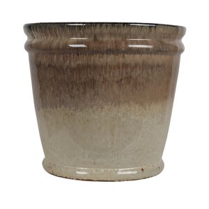 Bloempot black/cream - D 45 x H 40 cm - afbeelding 1
