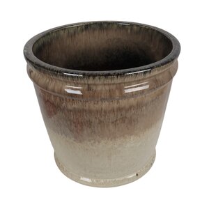 Bloempot black/cream - D 45 x H 40 cm - afbeelding 2