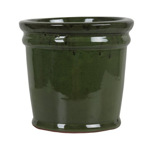 Bloempot green/black - D 45 x H 40 cm